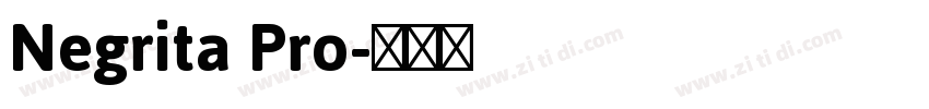 Negrita Pro字体转换